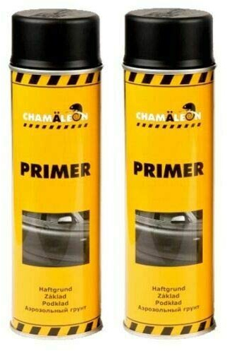 Chamäleon 1K Füller Spray 2X 500ml Schwarz Primer Grundierung Korrosionsschutz