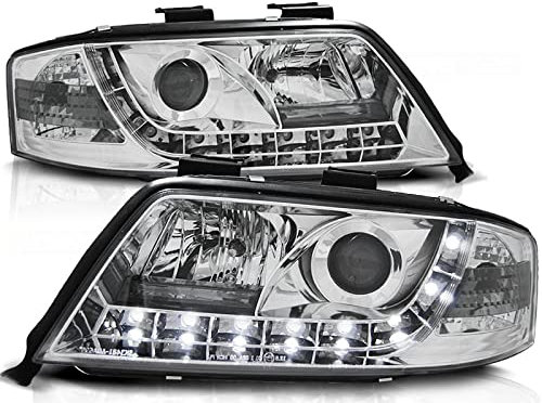 Led Scheinwerfer Set in chrom für Audi A6 C5 Facelift 06.01-05.2004