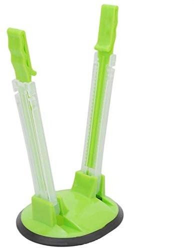 AMOYER Adjustable Non Slip Ziplock Storage Bag Holder Bag Clip Hands-free Plastic Hands Baggy Rack Sandwiches Racks Kitchen Gadget