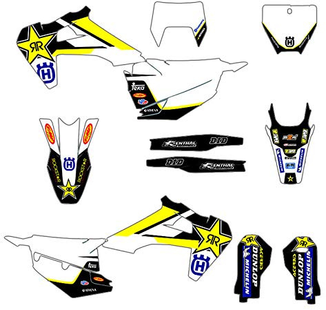 Moto Aufkleber Grafik Deco-Sticker für Husqvarna 125 250 350 450 TC FC TX FX FS 2019 2020 Te FE 2020 2021 2022 2023