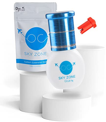 Wimpernkleber Sky Glue für Wimpernverlängerung | Professionell | Ultra Starker Halt | lange Haltbarkeit | SKY Glue Wimpernkleber | Wimpernverlängerung Kleber | Zone | 5ml (Zone)