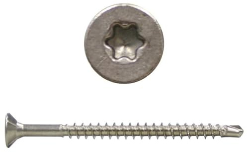 Spanplattenschrauben mit Bohrspitze 5,0x70 Edelstahl V2A 100 Stk. - Antrieb:TX