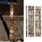 QLS Cat Ladder Cat Stairs Flamed Wooden Brown Steps for Balcony 1m to 6m with Clamps