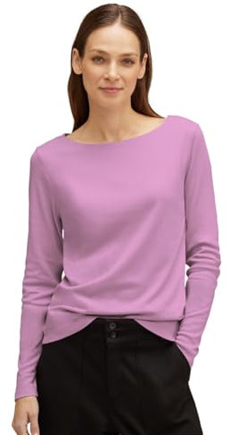 STREET ONE Damen A320502 Basic Langarmshirt, Bright Rose, 44