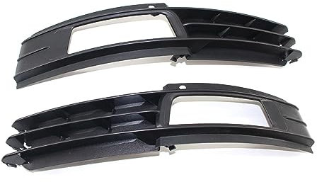 ZELLYA 2 stücke Auto-Nebelscheinwerfer Kühlergrill, Für Audi A6 C6 4F 2009-2011 Auto Front Nebel Licht Lampe Kühlergrill Abdeckung Borte