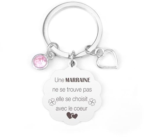 Yetuab Cadeau Marraine pour Noël, Baptême, Anniversaire et Demande - Annonce Marraine