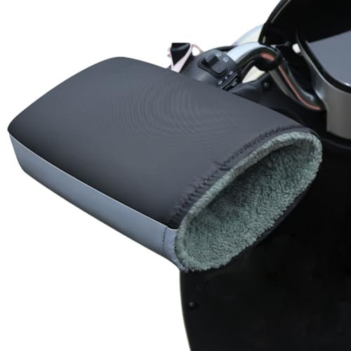 Lenker Handschuhe Winter Motorrad Lenkerhandschuhe Winddicht Wasserdicht Handwärmer Verdickt Reflektierend Lenkerstulpen Fäustlinge Plüsch Handwärmer Universal Verdickt Lenkerstulpen Outdoor Scooter