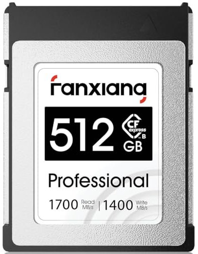 fanxiang 512GB CF express Type B Card, CFexpress Memory Card, Up to 1700MB/s Read, 1400MB/s Write, Compact Flash Card for Professional Photographer -CFE01