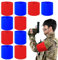 CHCAES 10 Stück Airsoft Armbinden Team Rot Blau Armbinde mit Klett Armbinde Softair Armband Binde 11 * 45cm für Schule Vereine Mannschaften