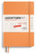LEUCHTTURM1917 370622 Wochenkalender & Notizbuch Softcover Medium (A5) 2025, 18 Monate, Apricot, Deutsch