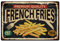SUPERDANT Metallschild Pommes Frites Blechschild Fast Food Vintage Schild Kino Geschäft Eisendekoration Bar Restaurant Metallplakette Retro Blechschild Für Bar Kino Cafeteria