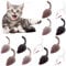 Sunshine smile 12 Stück Spielmaus für Katzen,Spielzeugmaus,Spielmaus mit Plüschschwanz,Spielzeugmaus Katzen Fellmäuse Set,Katzenspielzeug für alle Katenrassen