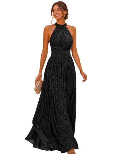 Ever-Pretty Abendkleider Elegant für Hochzeit Ärmellos Kleid Elegant Damen Festlich Lang Ballkleid Maxi Hell A Line EE41961