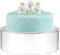 TOLIDA Présentoir à gâteau transparent en acrylique - Accessoire de cuisson remplissable - Séparateur de gâteau - Présentoir à gâteau - Support pour gâteaux, cadeau, gâteau de mariage - 30 x 30 x 10