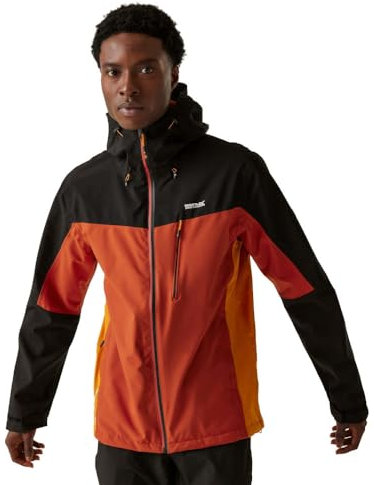 Regatta Birchdale Herren-Jacke, Rot Ocker/Schwarz, XXL