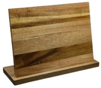 Messerglück® magnetischer Messerblock im hochwertigen Holz – Magnetisch für sichere Messeraufbewahrung – Rutschfester Messerständer – Langlebiger Messerhalter aus nachhaltigem Holz