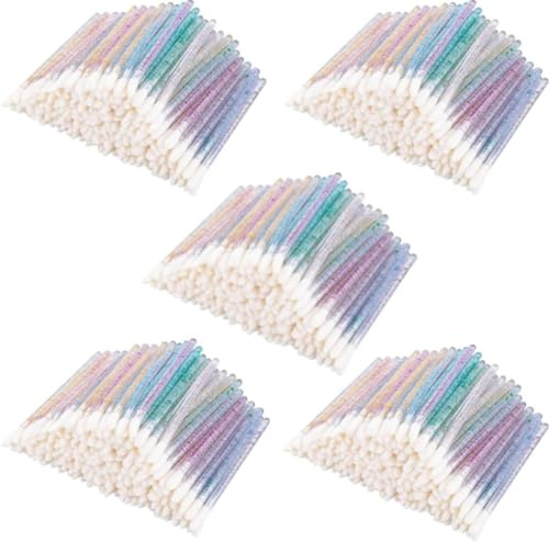 500 Pièces Pinceau à Lèvres, BetterJonny Applicateur Batonnet Brosse à Lèvres Applicateur Levre Lip Brush Pinceaux de Maquillage Parfait Outil de Maquillage Kits(Multicolor）