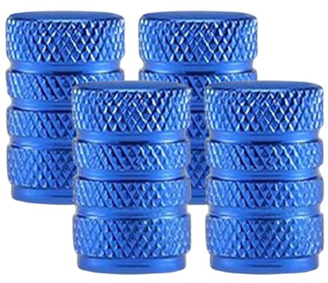 Tire Valve Caps, 4PCS Dustproof Valve Covers, Aluminum Alloy Tire Sealing Ring, Sturdy Valve Dust Caps, Aluminium Tire Valve Cap Set, Easy to Use, Portable for Motorcycles and Auto
