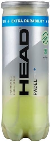 HEAD Pelotas Pádel Pádel Pro+ Bote de 3 Pelotas