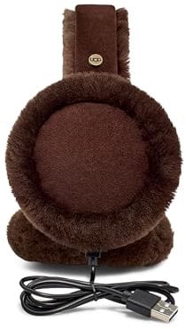 UGG Womens Sheepskin Bluetooth Earmuff, Burnt Cedar, One Size