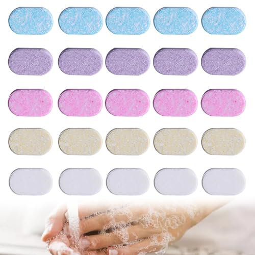 Bettinay 25 PCS Foaming Hand Wash Refill, Compressed Sustainable Foam Soap Refill Tabs