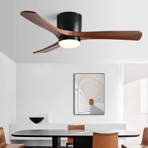 Ventilador Techo Silencioso Para Niños Con Luz Luz Ventilador De Techo Interior 36 Pulgadas Luces Ventilador LED 12 W Luces Techo Para Sala De Estar Comedor Iluminación Del Ventilador Ventilador Te