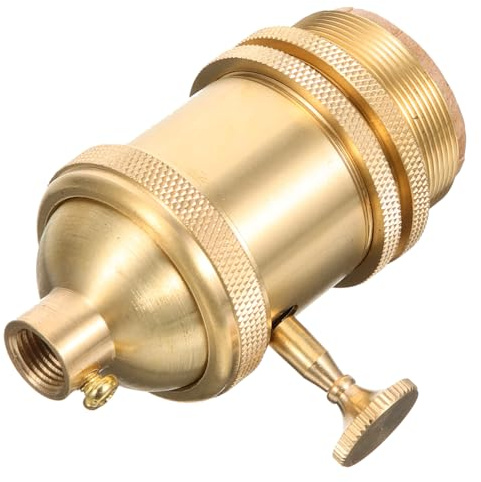 OSALADI Vintage Lampenfassung E26/e27 Aus Metall Mit Drehknopf Antik Für Selbstgemacht Leuchten Und Led Glühbirnen Dekorative Lampenfassung Für Wohnräume