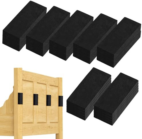 20st Möbel Wandschutz, Eva-Schaum Kopfteil Stopper Bett 10st (15mm) + 10st (5mm) Bettstopper für Kopfteil Stoßfänger Anti-Shake Bettrahmen Geräuschstopper Wandschutz Couch