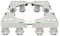 TAXXII Base para Lavadora Altura 10-14cm Mueble Ajustable Bandejas para Suelo Cocina Largo/Ancho 40-68cm Soporte Multifuncional para Secadora Refrigerador Base de 8/12 Patas (12 Patas)