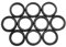 O-Ringe 2mm Schnurstärke NBR 70 1-20mm Innendurchmesser Dichtungsringe (5, 10x2)