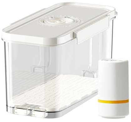 Seal Food Storage Containers | Leakproof Storage Box with Vacuum Pump Storage Containers - Sealed Food Jar with Lid Kitchen Containers for Vegetables