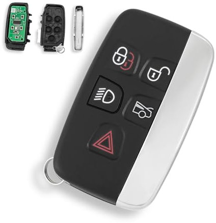 433MHZ 5 Buttons For Jaguar Remote Key Fob Replacement for Jaguar XE XF XJ F-Pace F-Type Key Jag XF Key Fob