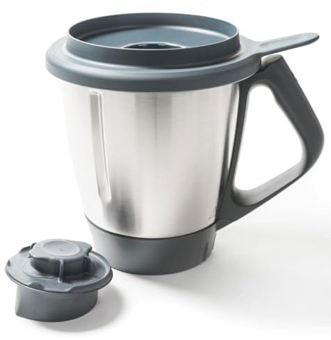 TM6 Mixer Bowl Jug - Genuine Stainless Steel Mixing Bowl Replacement | Durable & Compatible with TM6 Kitchen Appliance