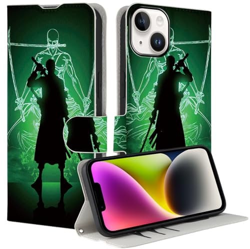PBNDJVG Case for iPhone 7/iPhone 8/iPhone SE3/4 4.7'', Anime Zoro Gear 5 Manga Magnet Closure, Kickstand, Card Slots PU Leather Folio Mobile Phone Case Wallet Book Flip Folio Stand View Cover