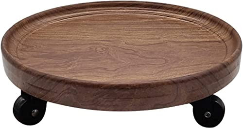 SRFTT Pflanzenhocker aus Holz mit feststellbaren Rädern, robuster Pflanzenwagen, rollende Pflanzenständer, für drinnen und draußen auf Rollen für Terrasse/Blumentopf/Sukkulenten