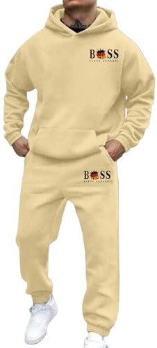 Mens Casual Suits 2 Piece Linen Sets Athletic Full-Zip Hooded Running Tracksuit with Pockets Sports Sweat Suit V-Panel Warm Up Two-Piece Outfit Christmas,XXL