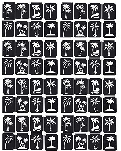 Palm Tree Collections (Palm Tree Body art Stencil Tattoo)