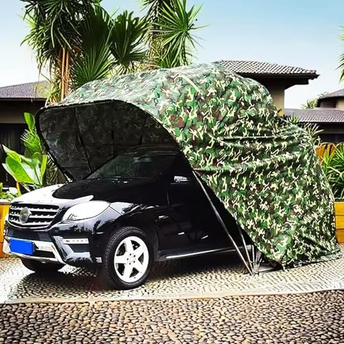 Hydraulische Carport-Baldachin, Edelstahl, zusammenklappbar, einziehbar, mobiler Garagen-Unterstand, halbautomatisches Design für einfache Einrichtung und Lagerung