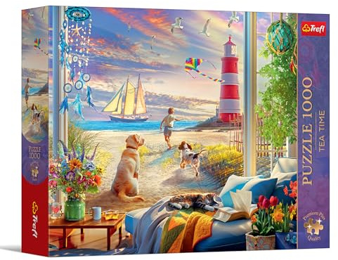 Trefl - Puzzle 1000 Teile, Tea Time: Sommerbrise, Premium Plus