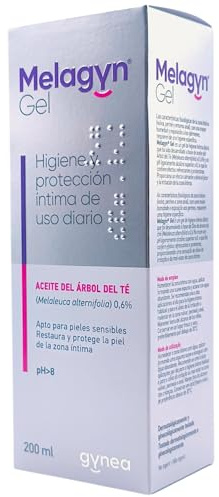 Gynea Melagyn Gel Íntimo Calmante 200ml - Con Aceite de Árbol de Té - Para la Higiene y Protección Íntima Diaria