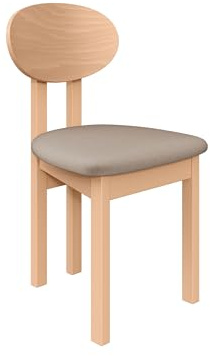 Mirjan24 Esszimmerstuhl Kizeko III, Polsterstuhl, Rahmen aus Buchenholz Gepolsterte Sitzfläche aus Stoff Stuhl für Arbeitszimmer Esszimmer Küchenstuhl (Artisan Eiche/Paros 02)