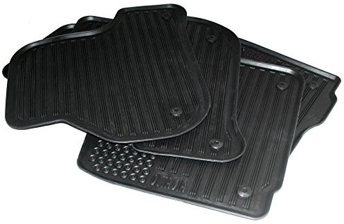 Skoda DCC600002A Gummi Fußmatten 4x Gummimatten Original Allwettermatten schwarz mit Schriftzug