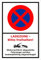 Melis-Folienwerkstatt Parken verboten Schild – Abschleppschild - Ladezone - Bitte freihalten – 60x40 cm – 3mm Aluverbund – Verschiedene Größen und Materialien