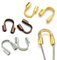 Perlin 60pcs Jewelry Wire Protection Set, 5 x 5 mm, 3 Colors - Silver, Gold, Copper, Brass, Metal End Caps
