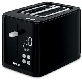Tefal Smart 'N' Light 2 Slice Digital Toaster TT640840, Black