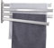 KES Porte-Serviettes de Salle de Bain avec 4 Barres Porte-Serviettes Acier Inoxydable SUS304 pivotant à 180 ° 50 cm Brossée, A2104S4L50-2