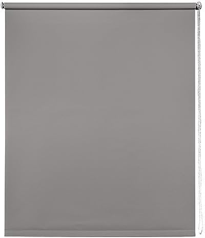 Thermal Blackout Blinds, Light Grey 105cm (41.33), 165cm Drop - Blackout Roller Blinds For Inside and Outside Recess Fitting - Window Blinds of Multiple Colours and Sizes by New Edge Blinds