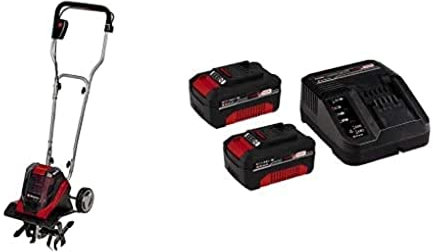 Einhell Motobineuse sans fil GE-CR 30 Li Solo - Système Power X-Change (2x18 V, Moteur Brushless, Largeur de travail 30 cm, Profondeur de travail 20 cm) avec Chargeur et 2 Batteries 3,0Ah