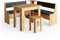 Vicco Eckbankgruppe Roman, Goldkraft Eiche/Anthrazit, 150 x 150 cm mit Tisch