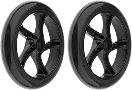 sharprepublic 1 paar 180mm Sport Roller Räder High-rebound Ersatz Reifen für Pro Stunt Scooter Außen Radfahren Ausrüstung Max last 330lbs - Schwarz